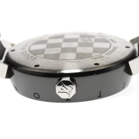 LOUIS VUITTON Tambour in black Q113I GMT black Dial Automatic Men's Watch_888865 - Picture 7 of 7